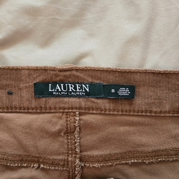Ralph Lauren Womens Brown Corduroy Pants - Picture 4 of 10